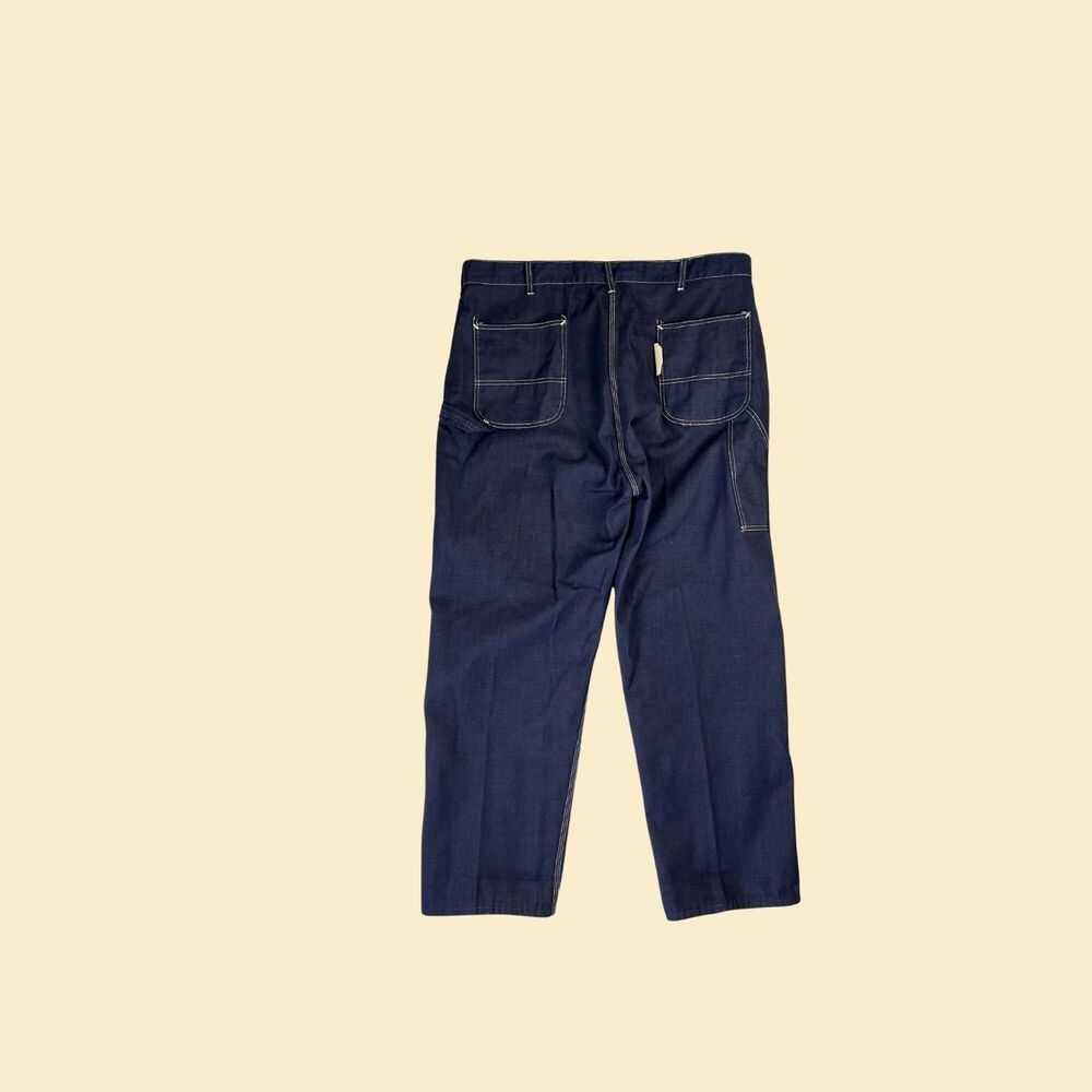 1970s mens Sears jeans, 42" waist Union Made medium-to-dark wash workwear pants